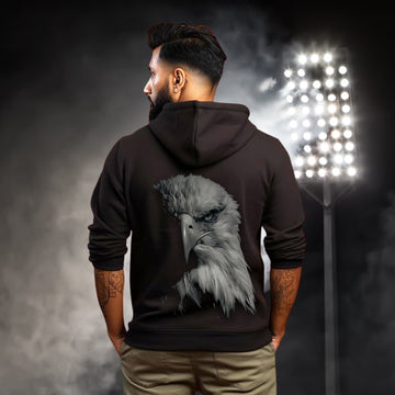 Hoodie with Eagle Design